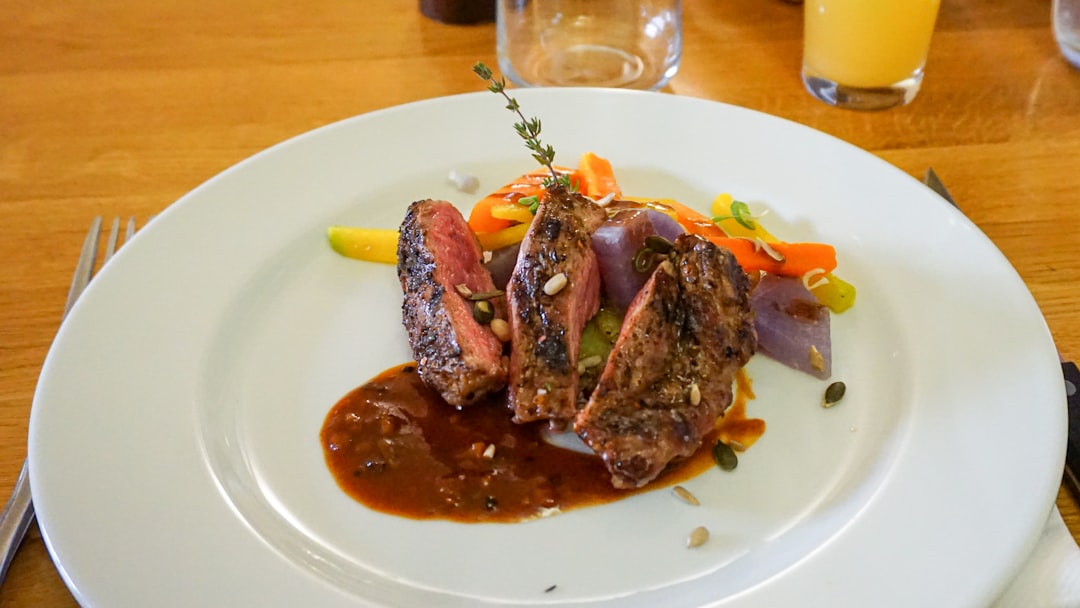 French-style steak tasted in South France.